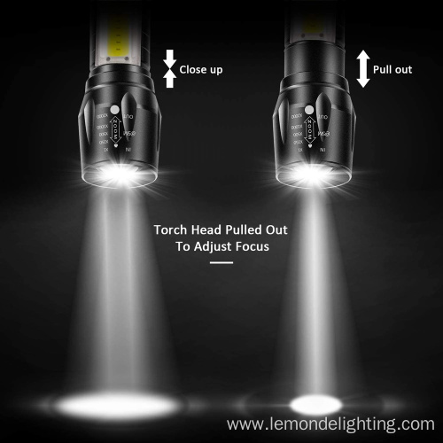 USB rechargeable waterproof mini LED torch light